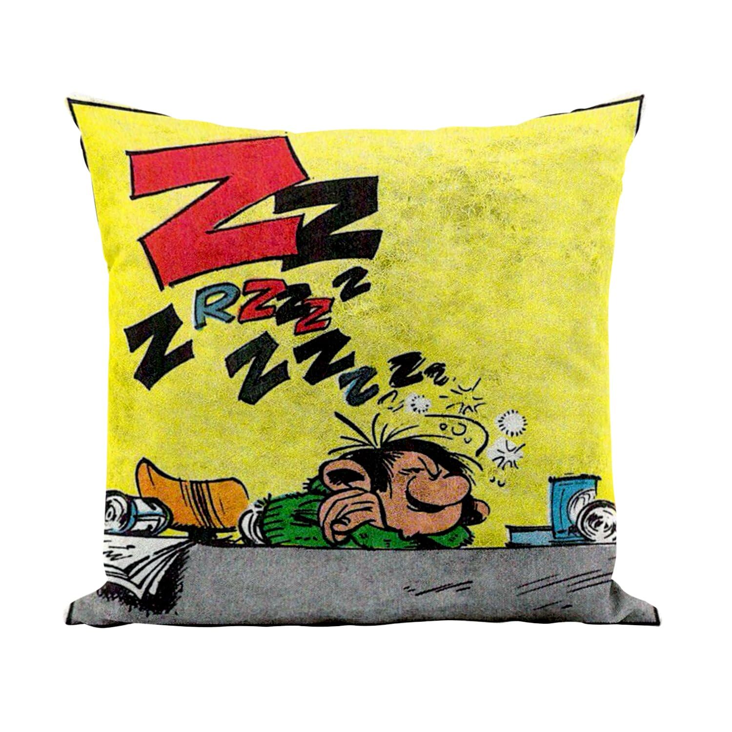 Coussin similicuir blanc Gaston 40x40 cm pour chambre d'enfant