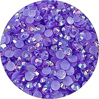 Vista 11 de 1500 diamantes de imitación de resina de 0.197 pulgadas (0.197 in), redondos, con parte trasera plana, diamantes de imitación de resina