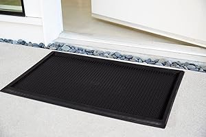 Ottomanson Easy Clean Waterproof Rubber Tray with Raised Edges