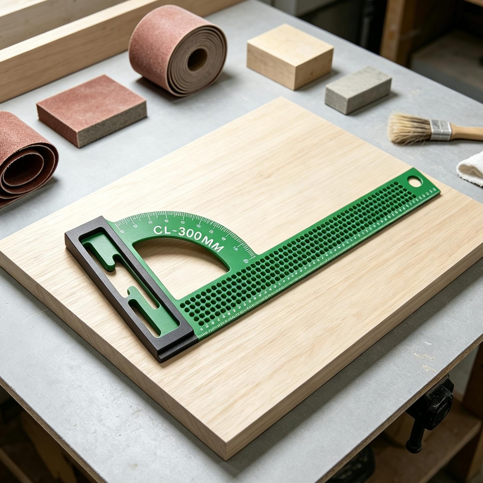Squadre per carpenteria metrica in lega di alluminio da 30 cm ad angolo
