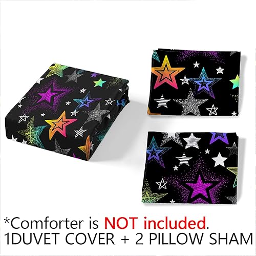 Miniatura 74 de Cartoon Cat Comforter Cover Set - Queen Size, Gradient Line Cat Bedding Set with Zipper for Kids Teens Boys Girls Adult Room Decor - 1 Quilt Cover 2