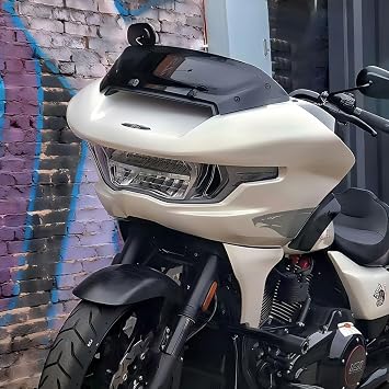 Motorcycle Windshield Fit for Harley Touring 2023 CVO Road Glide & 2024 Road Glide ST Durable Wind Deflector Design for Enhanced Wind Protection(9 Smoke)