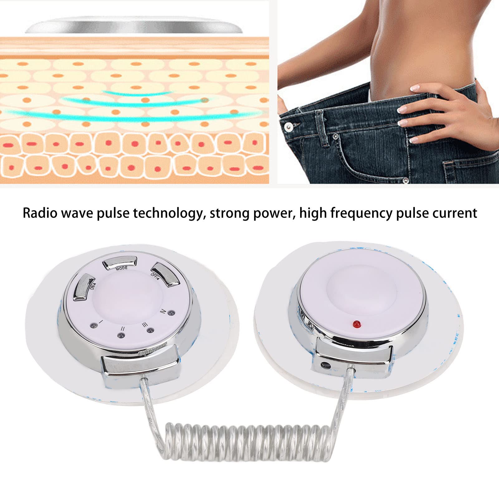 Elettrostimolatore Muscolare, Massaggiatore Elettrico Multifunzione per Addominali, Addome Braccio Gambe Waist Glutei Massaggi-Attrezzi, Portable Beauty Liposuction Equipment Massaggiatore Silenzioso