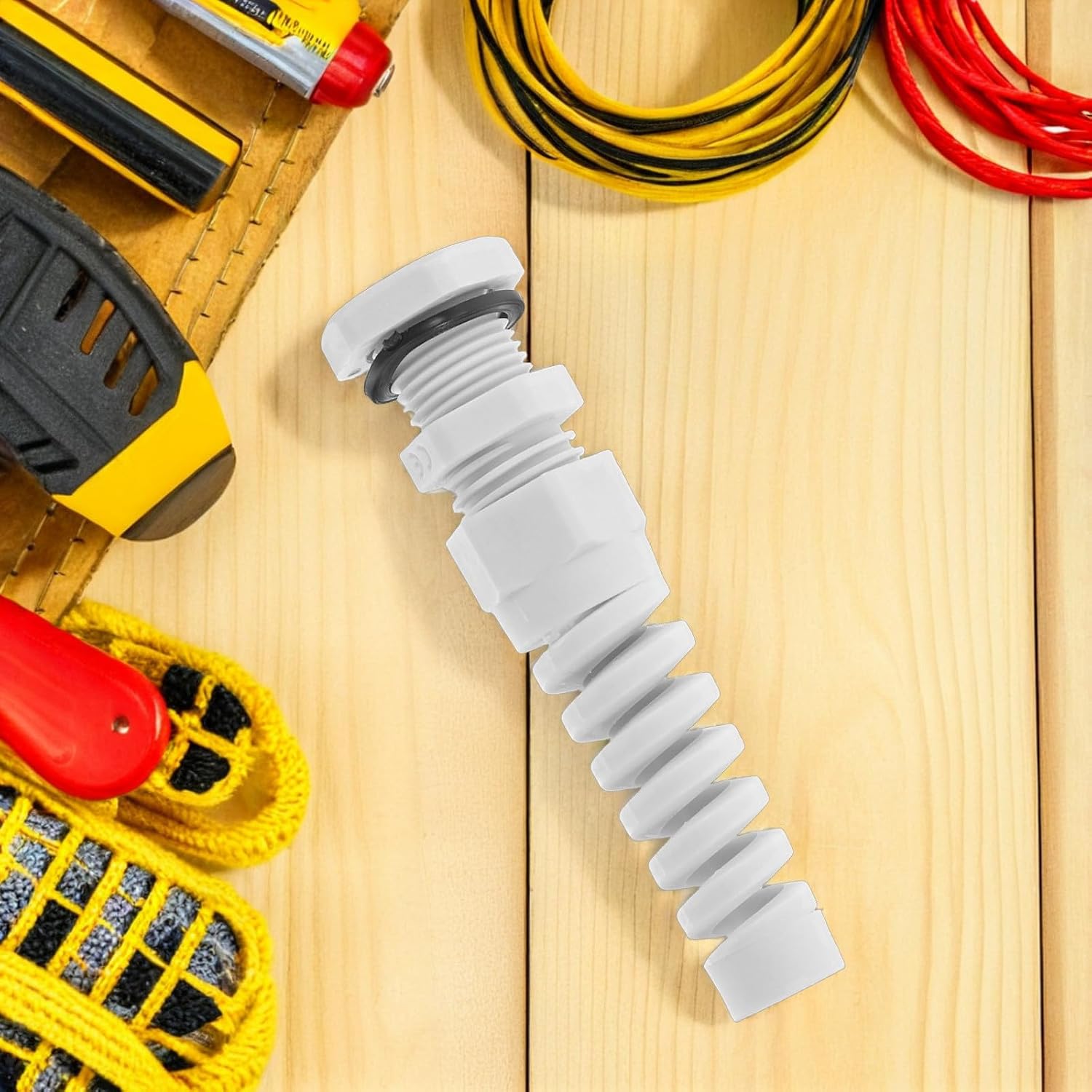 BESPORTBLE 10pcs Nylon Cable Gland Cord Grip Connectors with Twist Resistant Design and Quick Installation for Industrial Automation Equipment and Complex Environments, Adjustable Cable Range