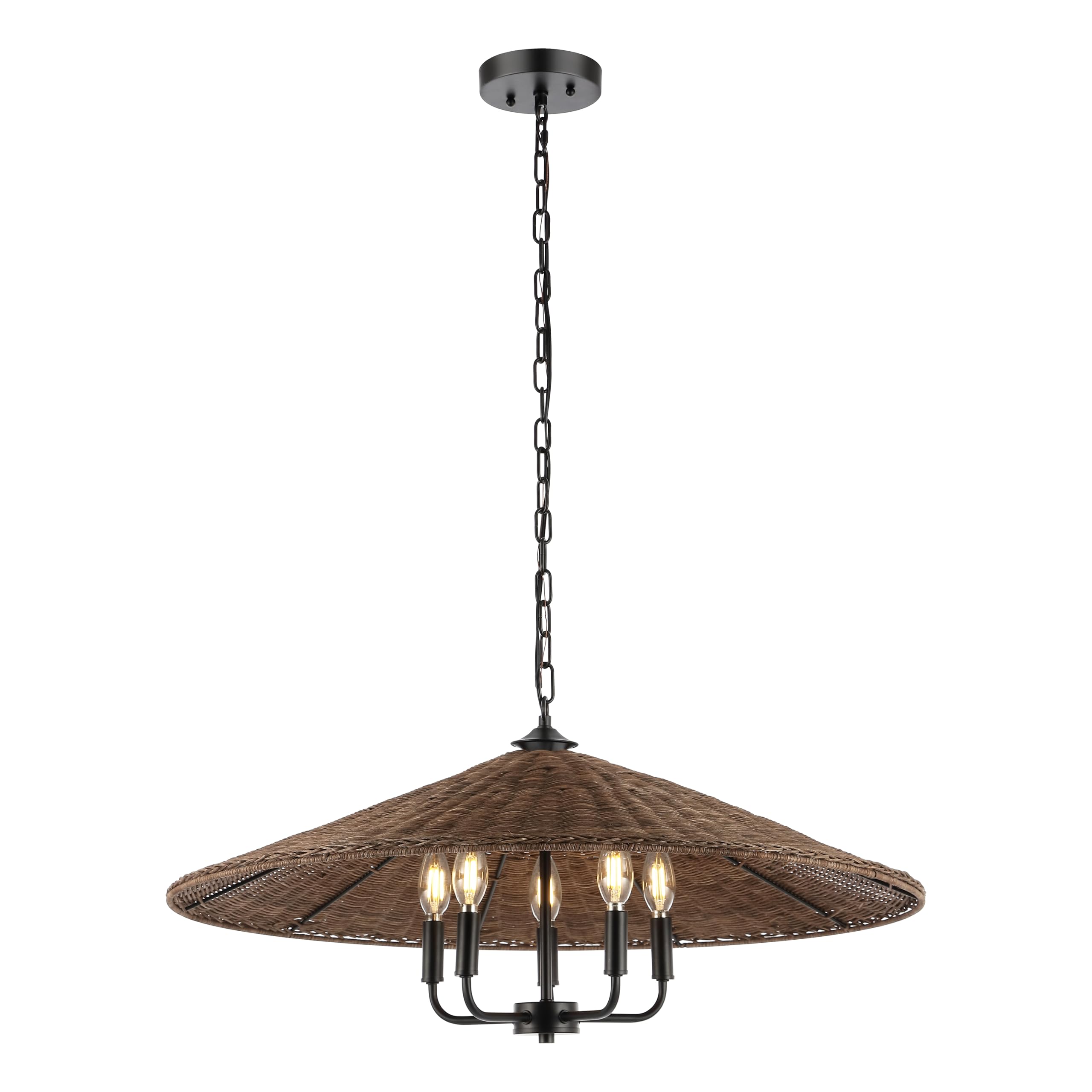 SAFAVIEH Lighting - Palmera 5-Light 25-Inch Pendant Ceiling Light