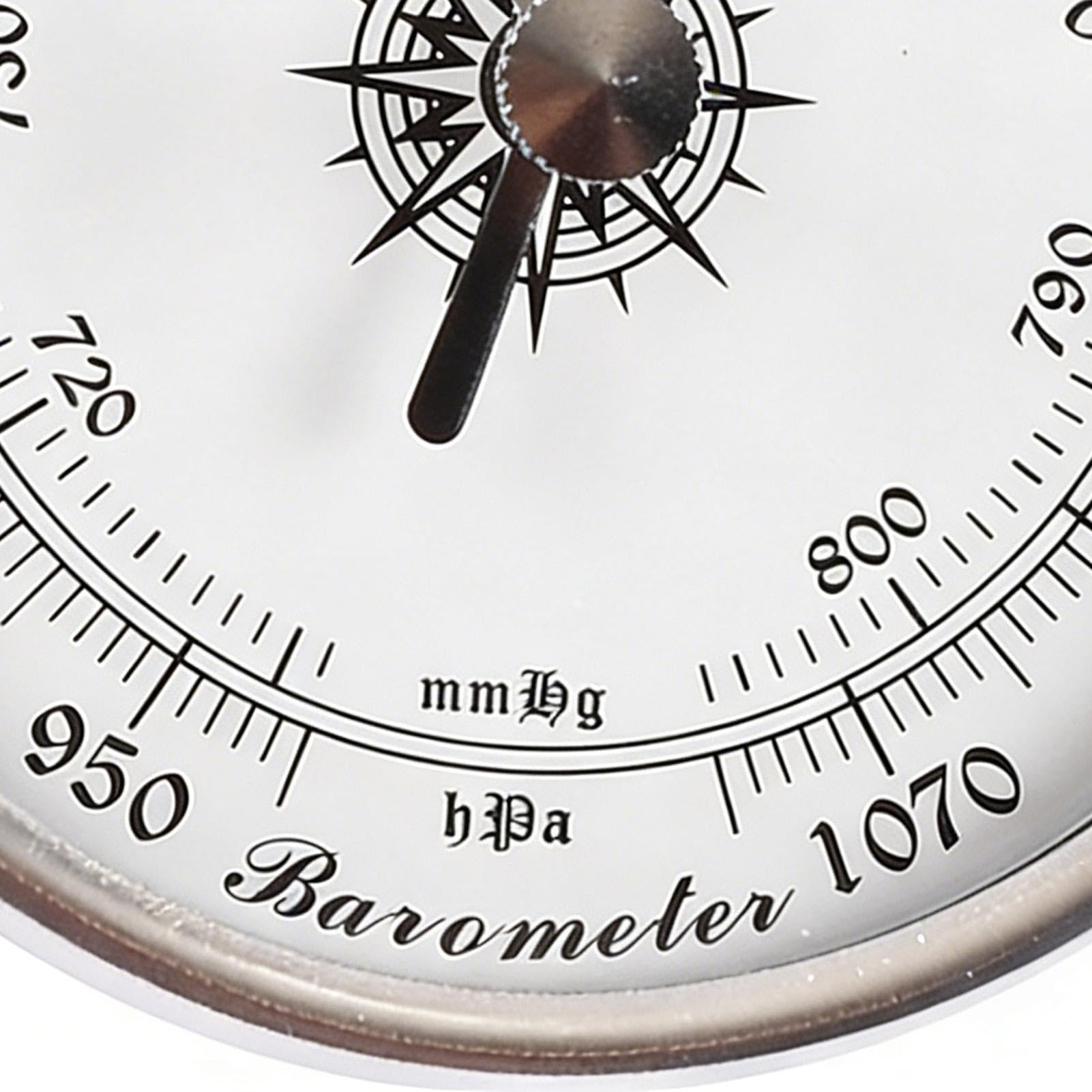 Barometro a pressione atmosferica | Barometro portatile preciso e di alta precisione | Manometro barometrico tradizionale | per barca, campeggio, giardino, terrazza, casa, garage, neve,