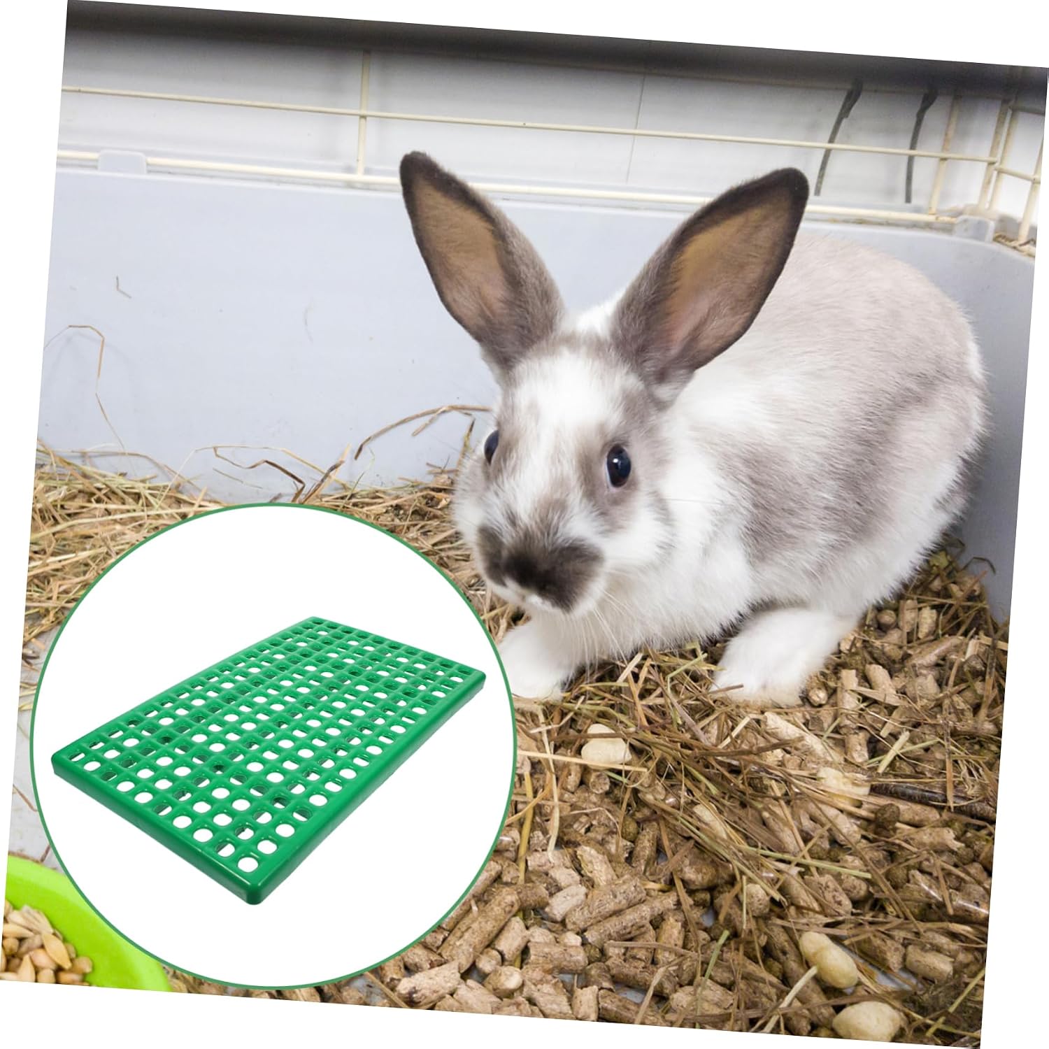Rabbit Cage Mat Board Feeding Mat for Rabbits Easy to Clean Versatile Bedding Litter Tray Accessory