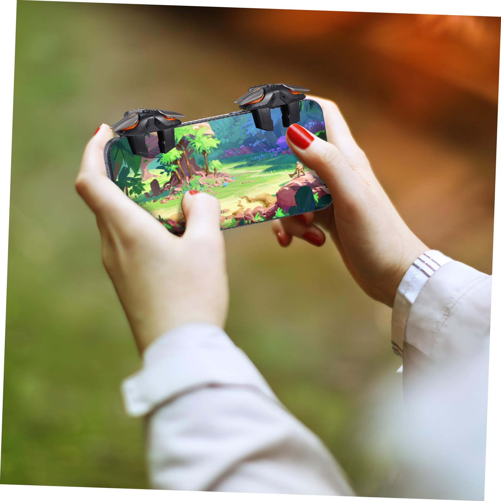 RORPOIR Mobiler Gaming Controller Trigger für Gamecontroller mit Kabel Gaming Handschuhe PC aus Abs Kunststoff für Handy Spiele