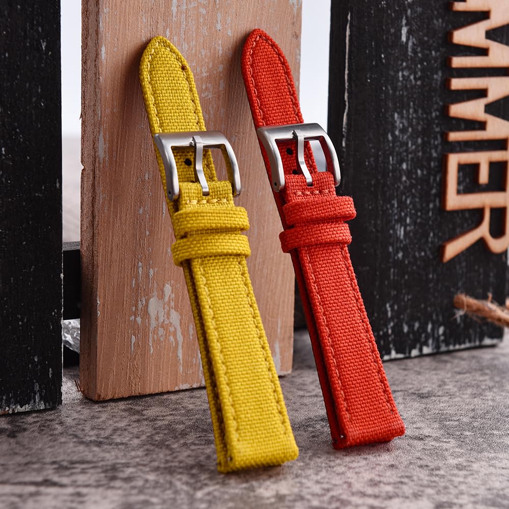 Cinturini classici in nylon, orologio a sgancio ra Cinturino in pelle di tela di nylon 18mm 20mm 22mm Cinturino da polso in pelle di nylon Bracciale in tessuto di nylon vintage universale