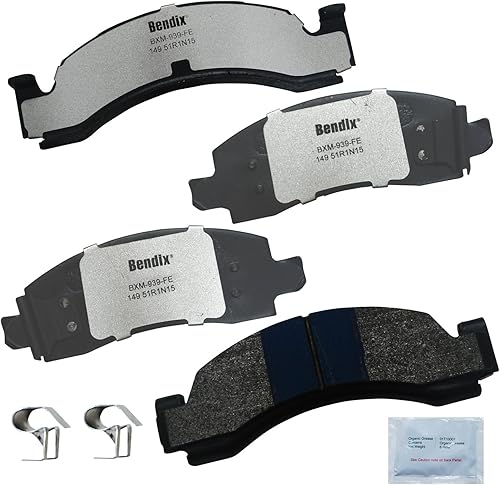 Miniatura 21 de Bendix Fleet Metlok MKD1770FM Pastillas de freno delanteras semimetálicas para Ford Expedition 2017-2010, F-150 2017-2010, Lobo 2020-2009, Lincoln