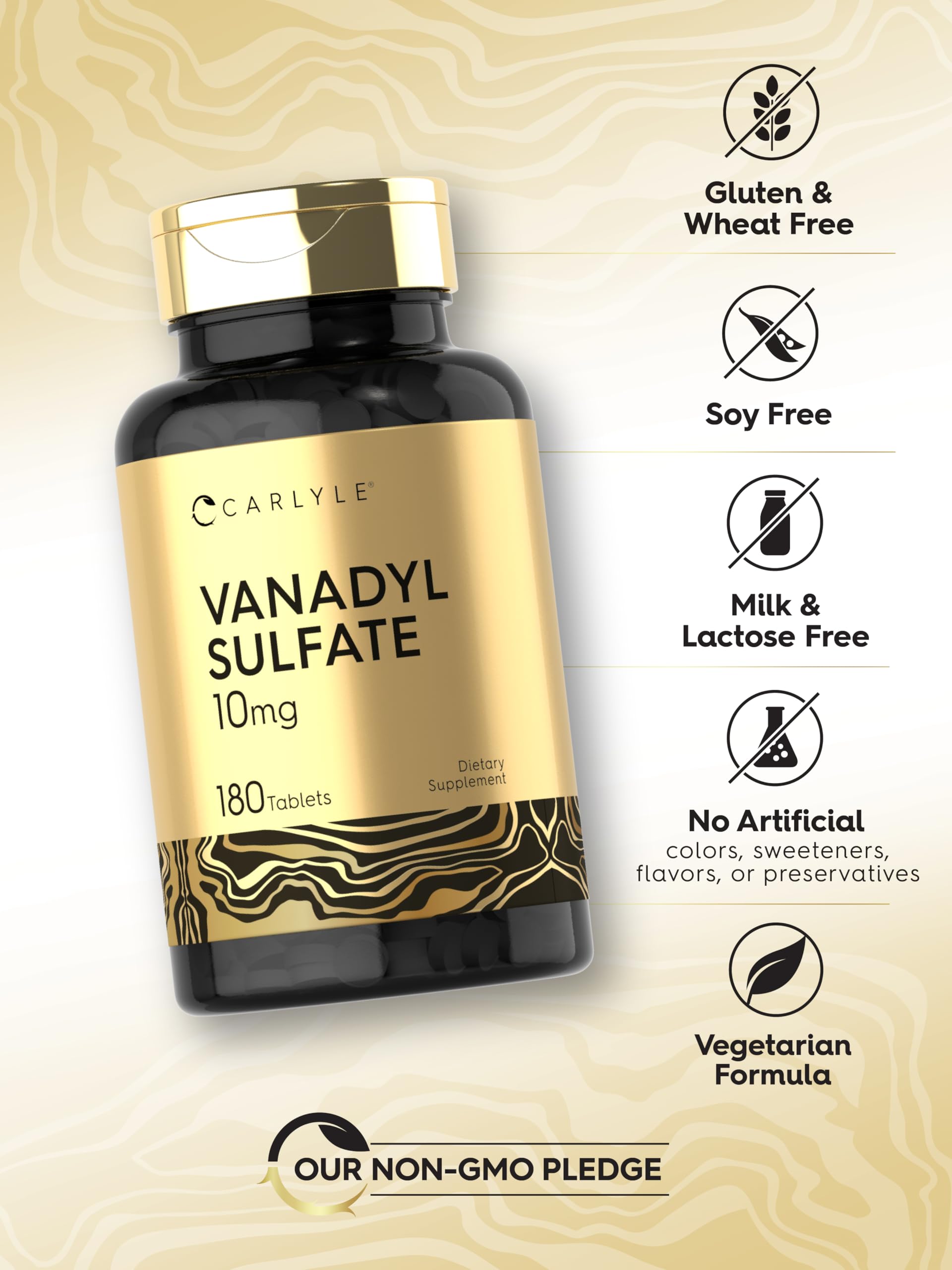 Carlyle Vanadyl Sulfate 10mg | 180 Tablet Capsules — Amazon image 5
