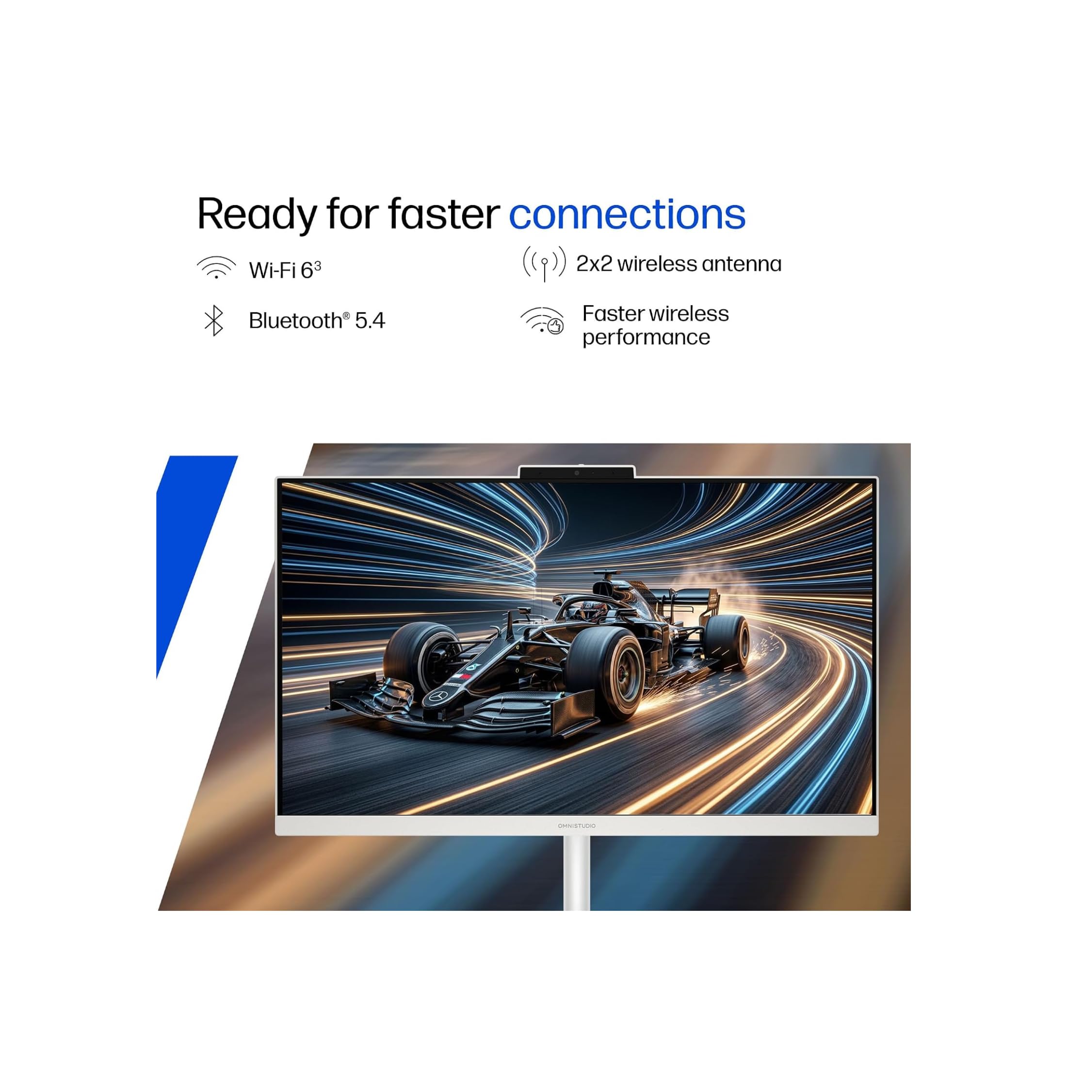 HP 24“ OmniStudio All-in-One Desktop Computer, 8GB DDR5 RAM, 128GB UFS | Full HD Ultra-thin Screen, Intel Quad-Cores, WiFi6, Keyboard & Mouse, Windows 11, Built for home. Ready for everyone. image 5