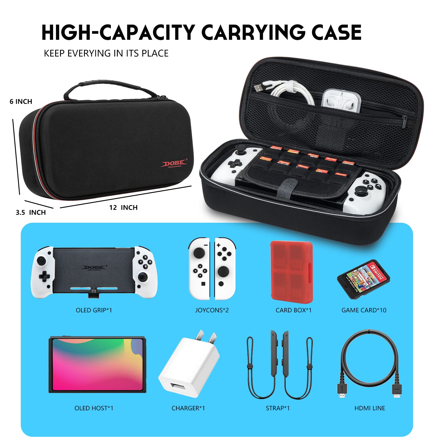 Amazon.com: ECHZOVE Switch OLED Controller Grip and Case