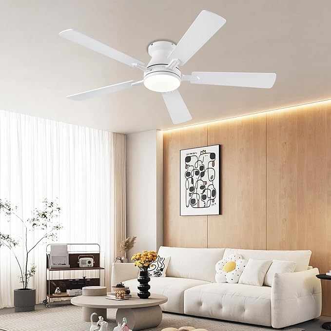 Ventilador de Techo 54 Pulgadas con Luz y Control Remoto, Fl miniatura 9