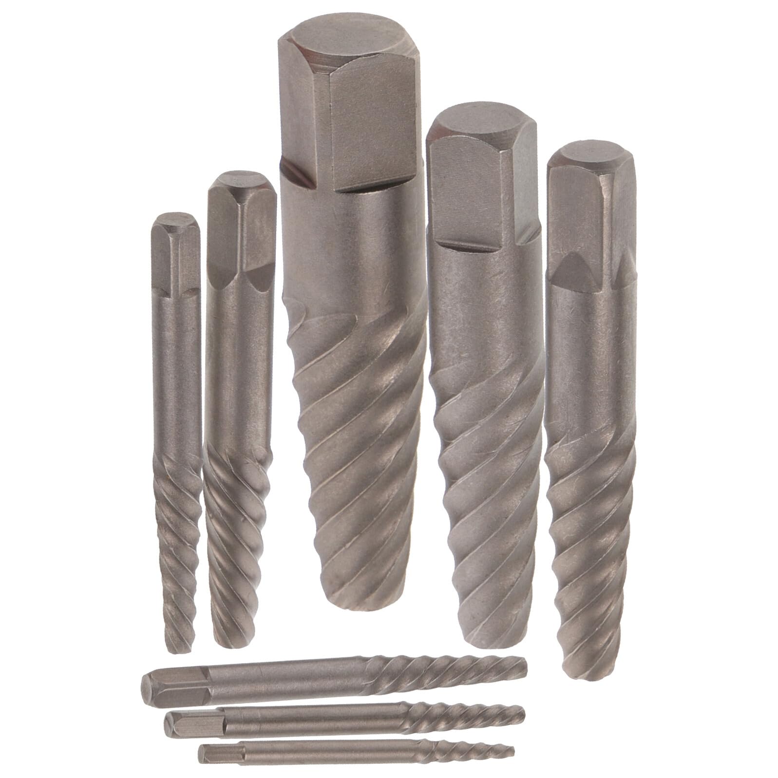 Estrattore per Viti Danneggiate Set per Facile Estrazione di Bulloni e Viti in Acciaio al Carbonio Plastica per Riparazioni Domestiche e Progetti Fai-da-te