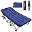 Fragess Foldable Camping Cots for Adults, 28 Extra Wide Cot with Removable Mattress, 600LBS Max Load, Sleeping Cots for Camping Outdoor/Office, Guest (Azure)