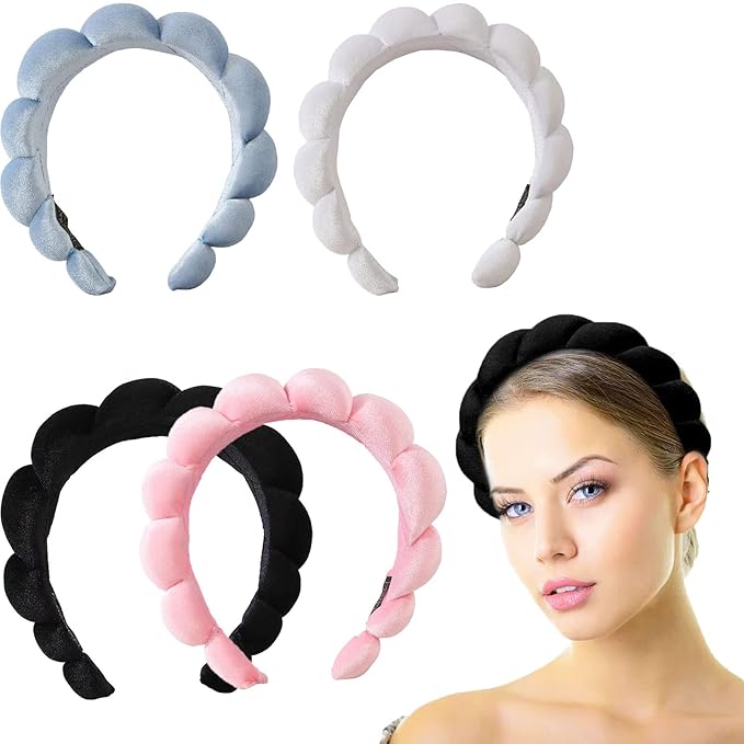 sponge and terry cloth headband