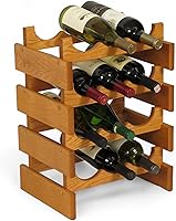 Vista 87 de Wooden Mallet, Botellero Dakota negro de 3 botellas