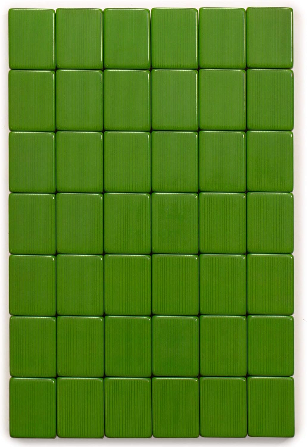 Zestaw do gry w chińskiego mahjonga Double Happiness - z 144 średniej wielkości płytkami - do gry w stylu chińskim(Green)