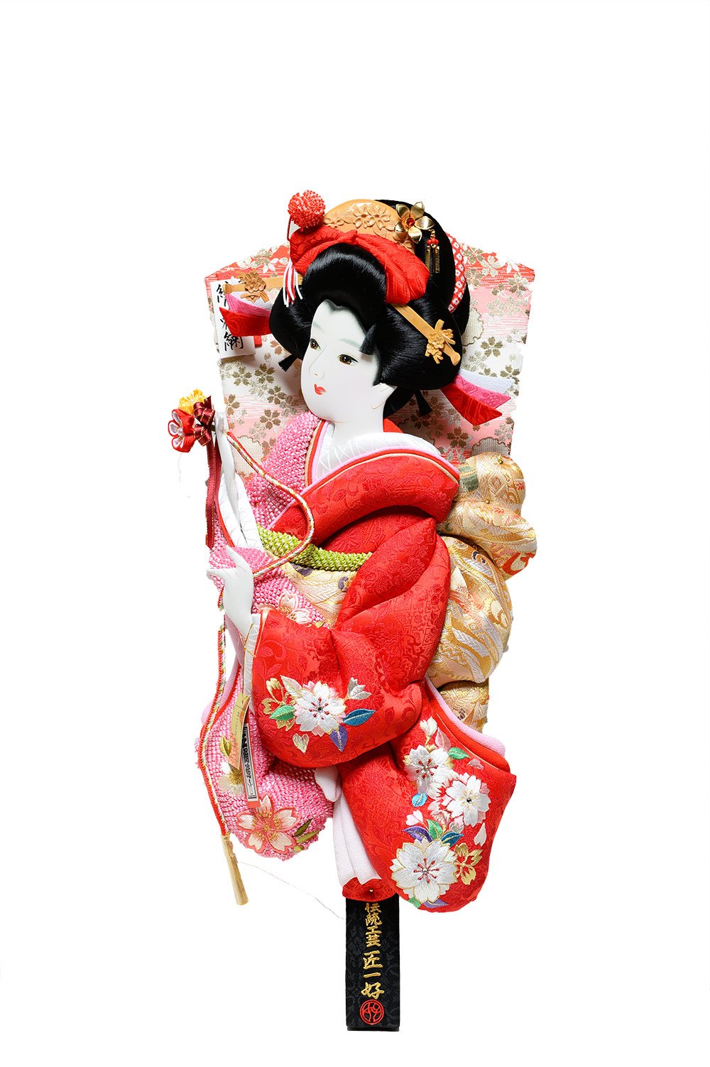 Amazon | 【匠一好羽子板】【羽子板】羽子板 18号華苑：押絵振袖羽子板