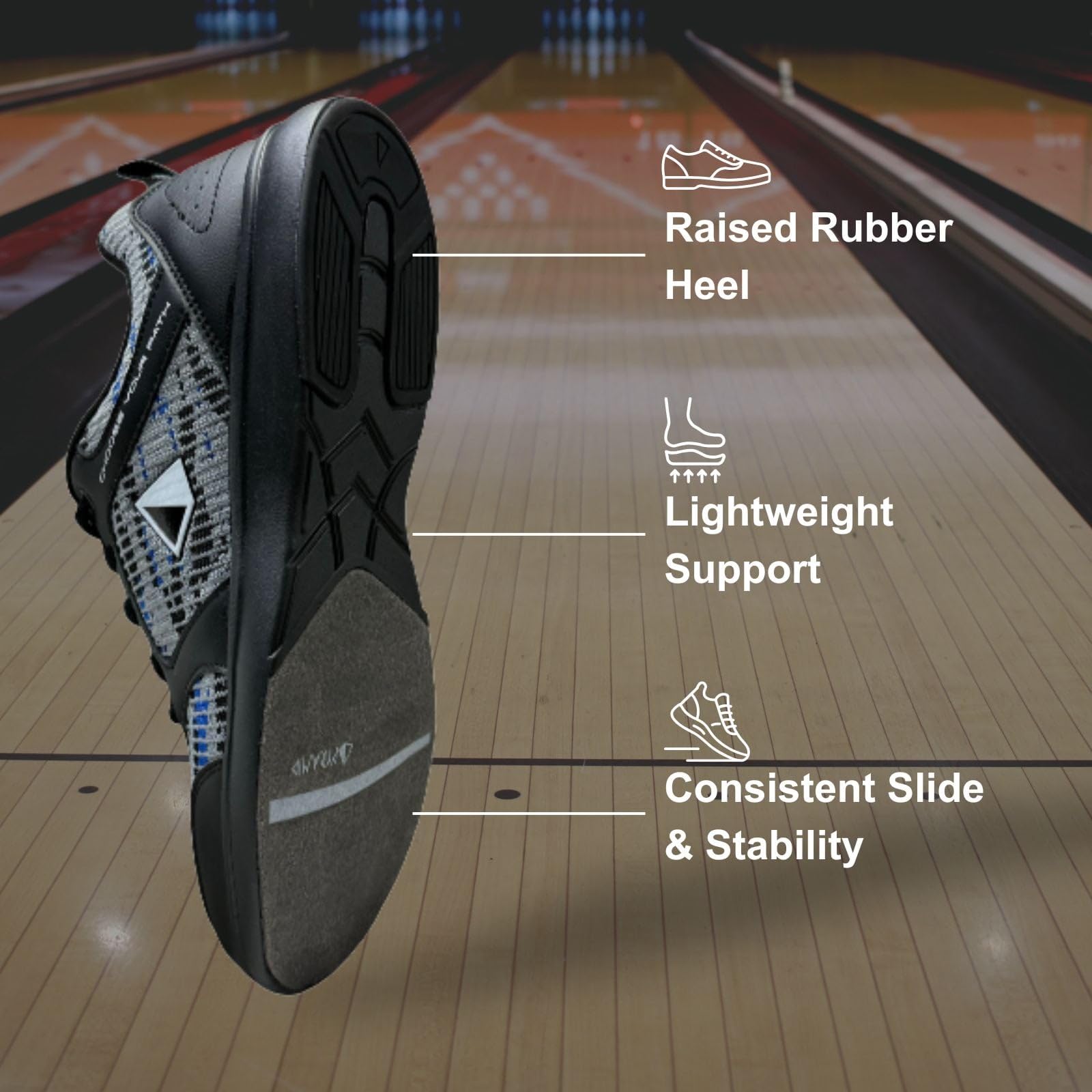 Pyramid Herren Path Lite Hybrid Mesh Bowlingschuhe
