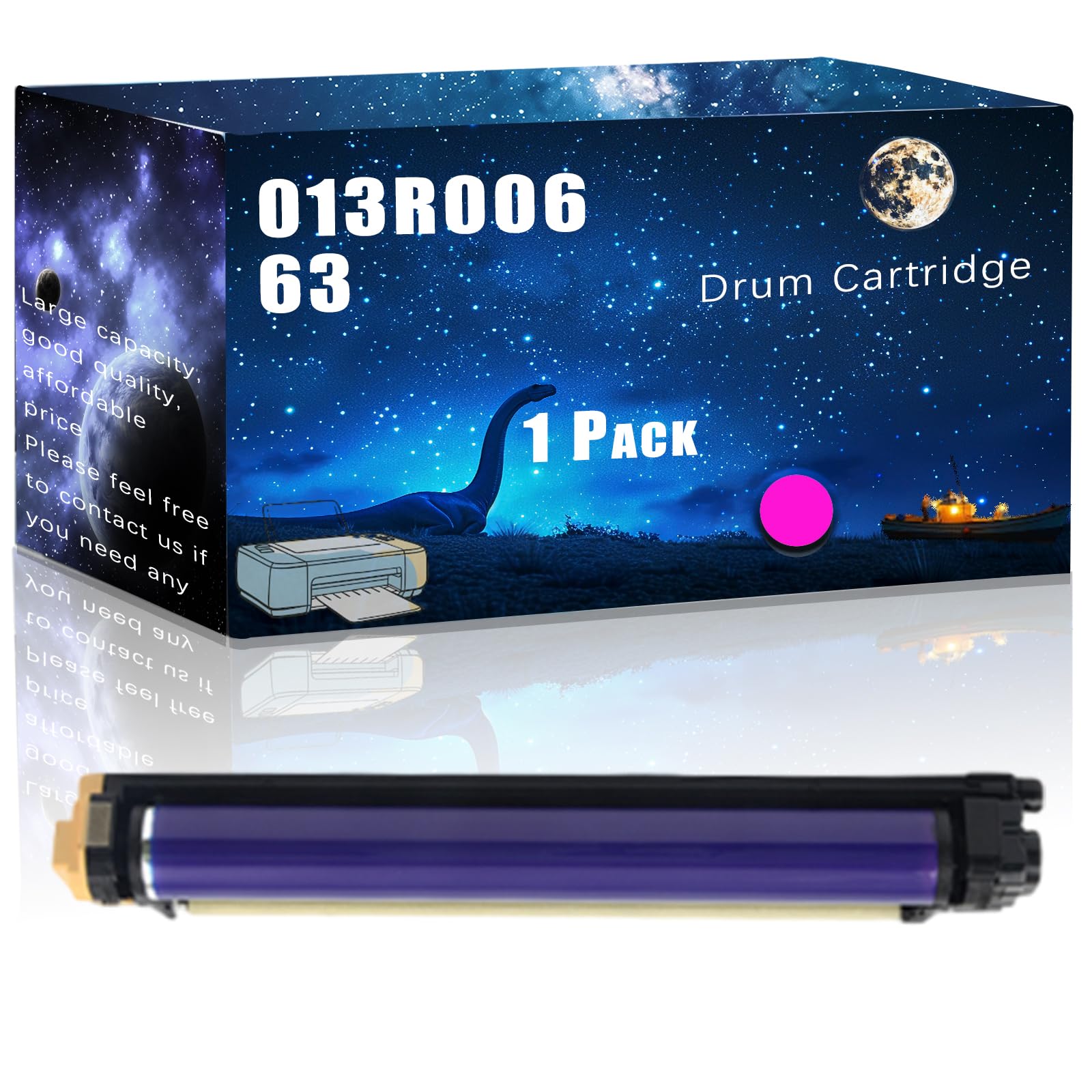 013R00663 Compatible Drum Cartridge Replacement for Xerox High Yield Compatible Color 550 560 570 C60 C70 EC70 PrimeLink C9070 Printers, Meet Printing Needs (1 Pack Magenta)