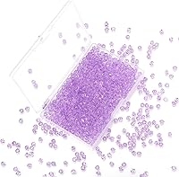 Vista 7 de 1000 cuentas de cristal de cristal de 0.157 pulgadas a granel facetadas de bicono espaciador cuentas para hacer joyas de bricolaje