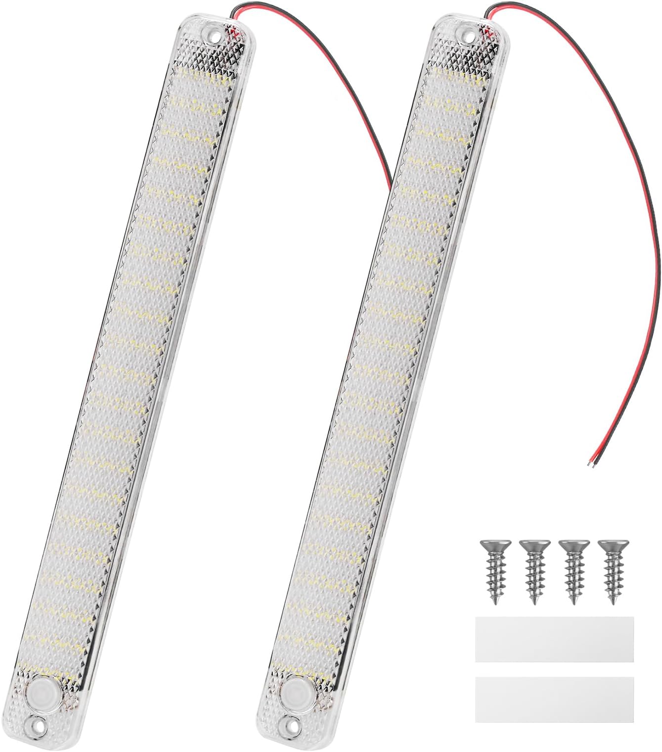 Thlevel Car Interior Light 84 LED 12V to 85V 8W Ultra Bright with ON OFF Switch for Caravan Truck Camper 2PCS