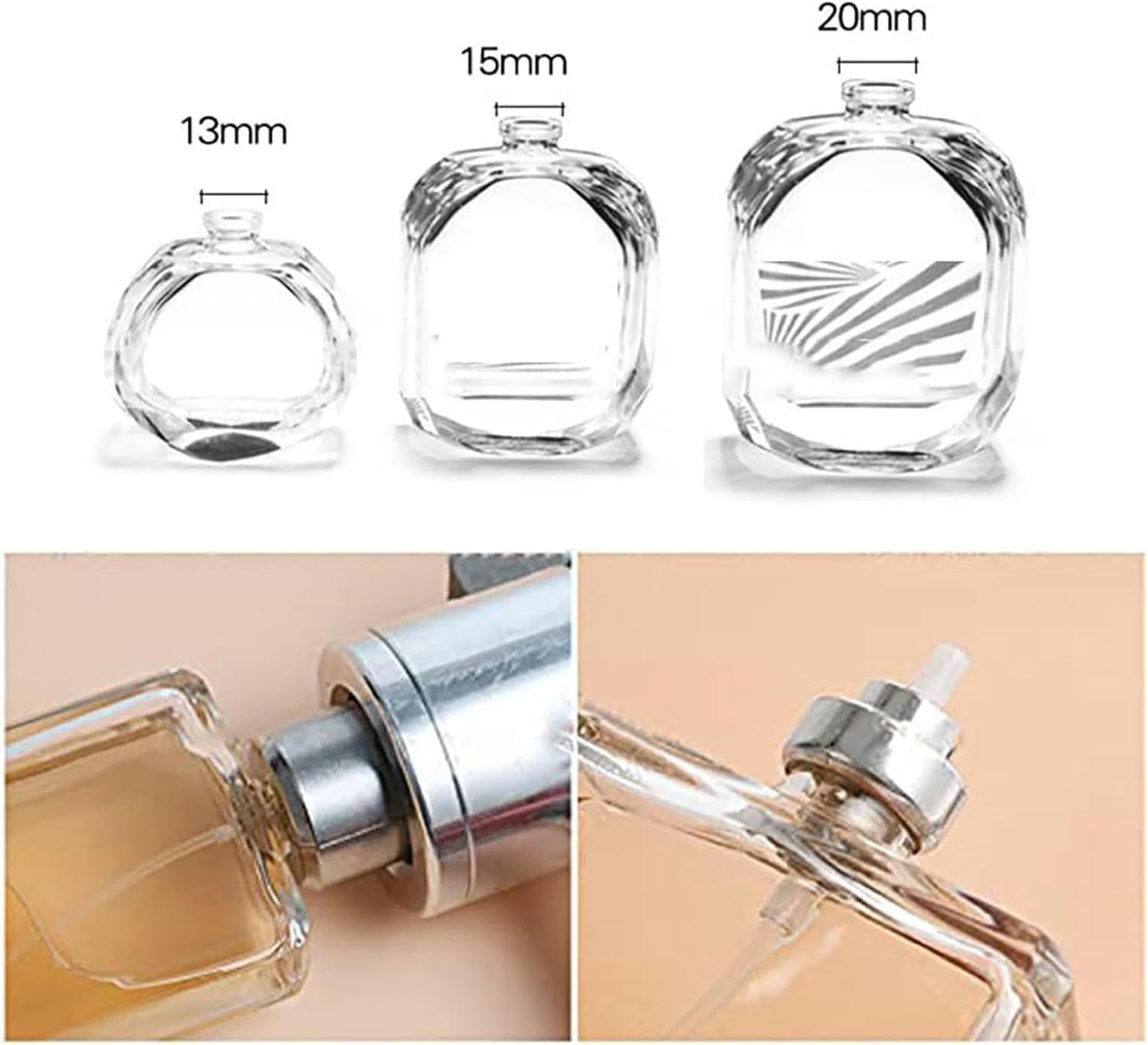 Generic Engarzadora manual de frascos de perfume en aerosol – Máquina de sellado de acero inoxidable de 13 mm/15 mm/20 mm, crimpadora de viales de mano para un buen sellado