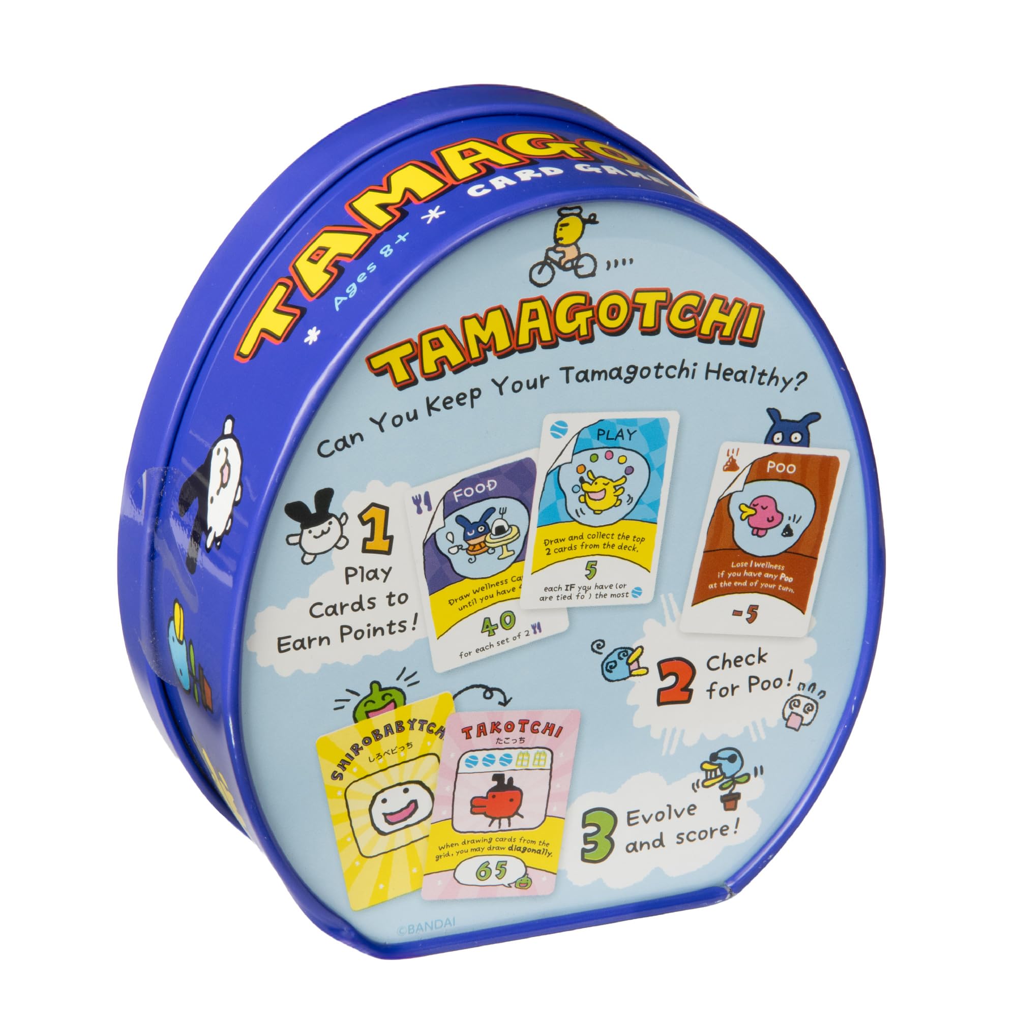 Gioco di carte Tamagotchi per bambini e famiglie 8+ | Gioco di strategia e set da collezione per 2-4 giocatori | Evolve Your Tamagotchi | Notte di giochi di carte per famiglie | Gioco ufficiale
