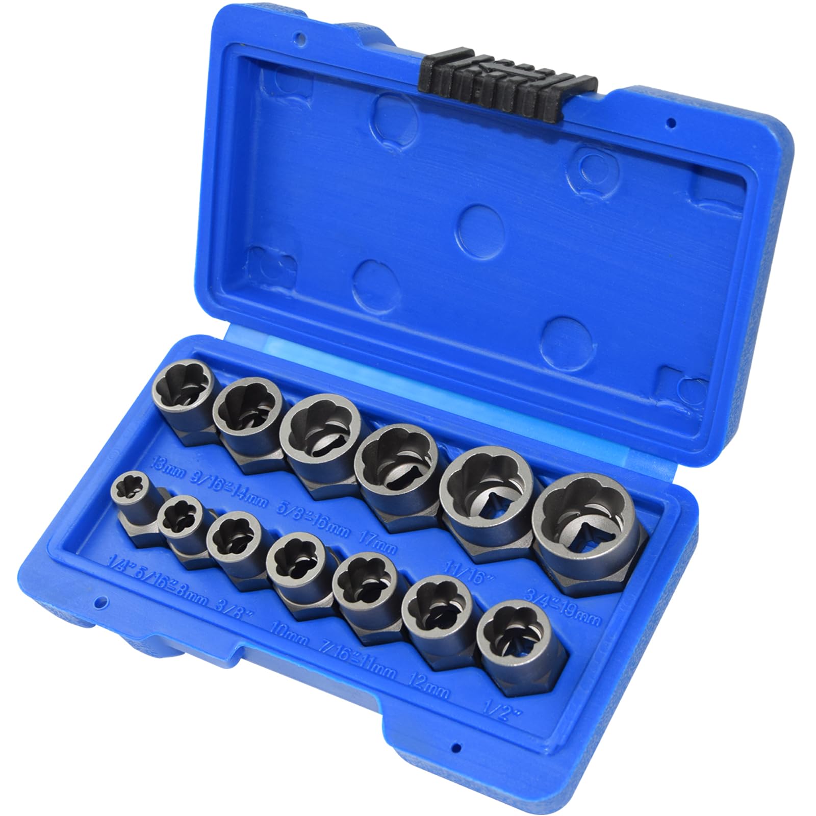 Thsakzo Impact Bolt & Nut Remover Set Rusted Damaged Stripped Nut and Bolt Remover Tool Kit