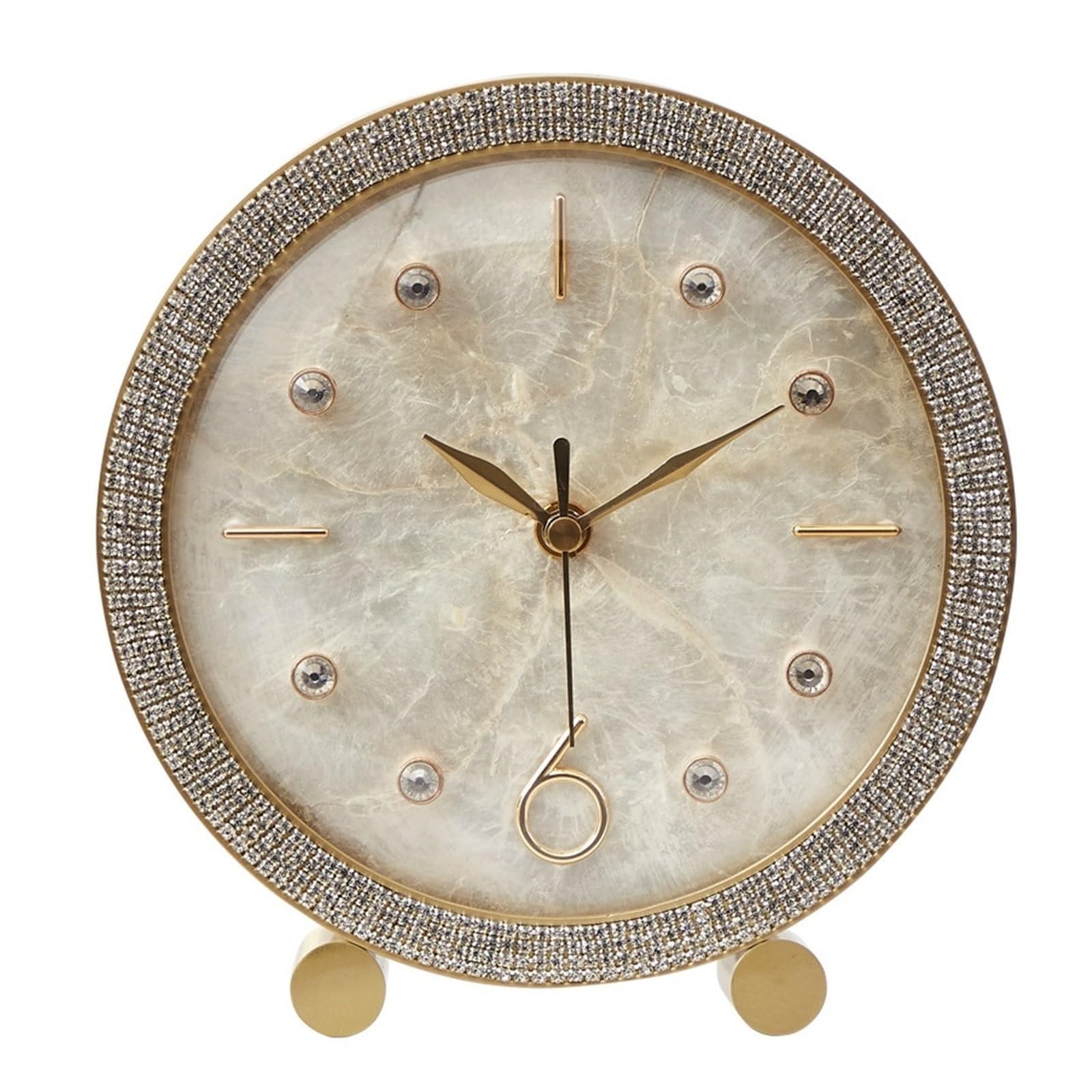 VHdryEDT Vintage Mantel Clock Fireplace Shell Table Clock Desktop Pendulum Ornament Living Room Easy To Read