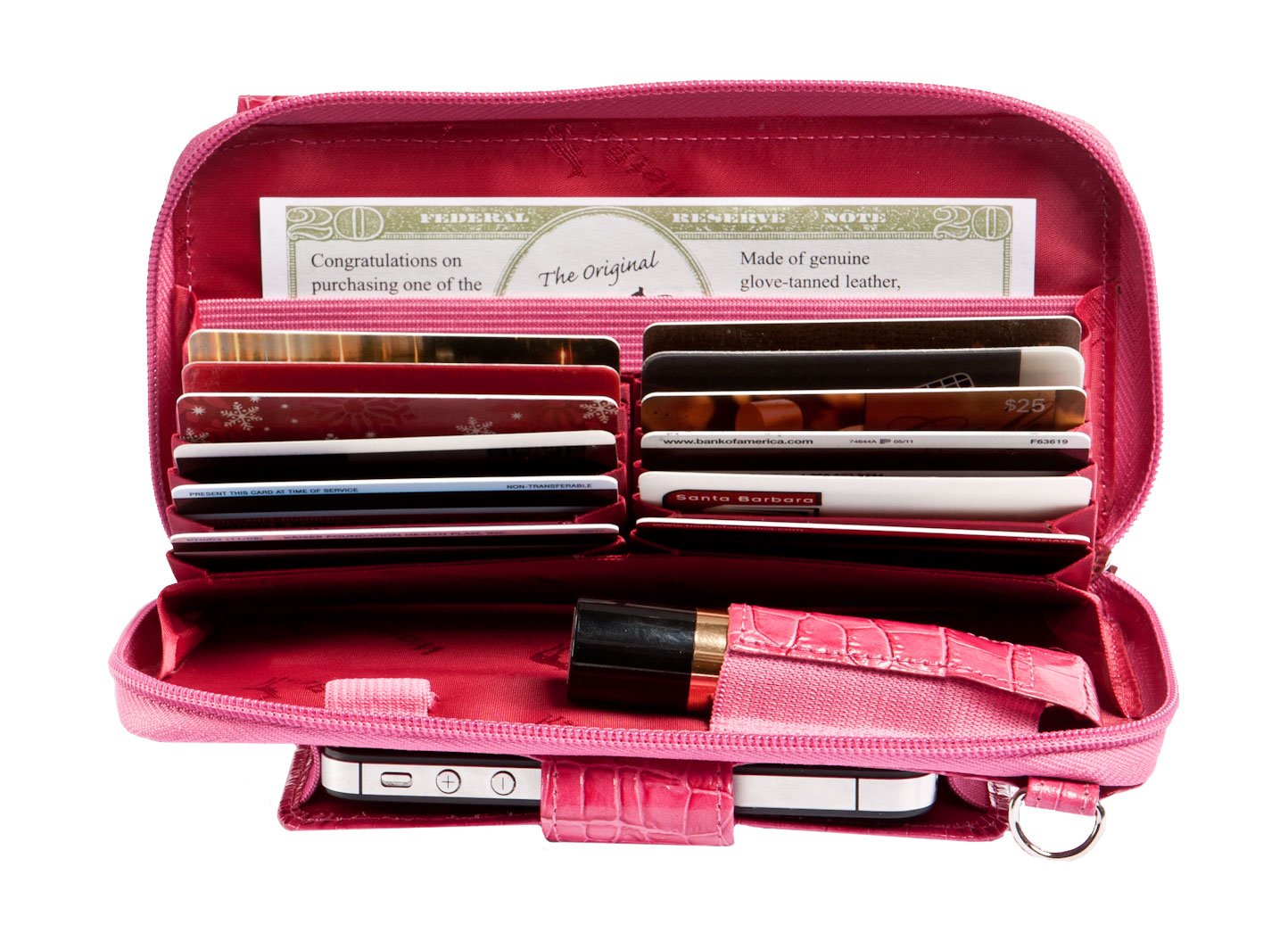 Walletbe Womens Crossbody Leather Cell Phone Wallet Purse With