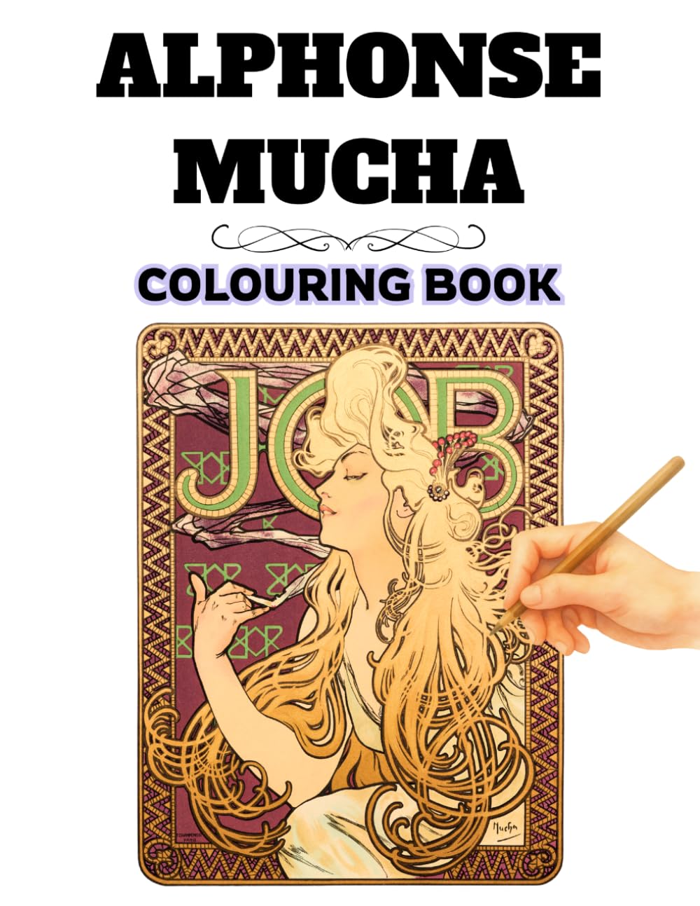 Alphonse Mucha Colouring Book: 20 Art Nouveau Designs to Colour