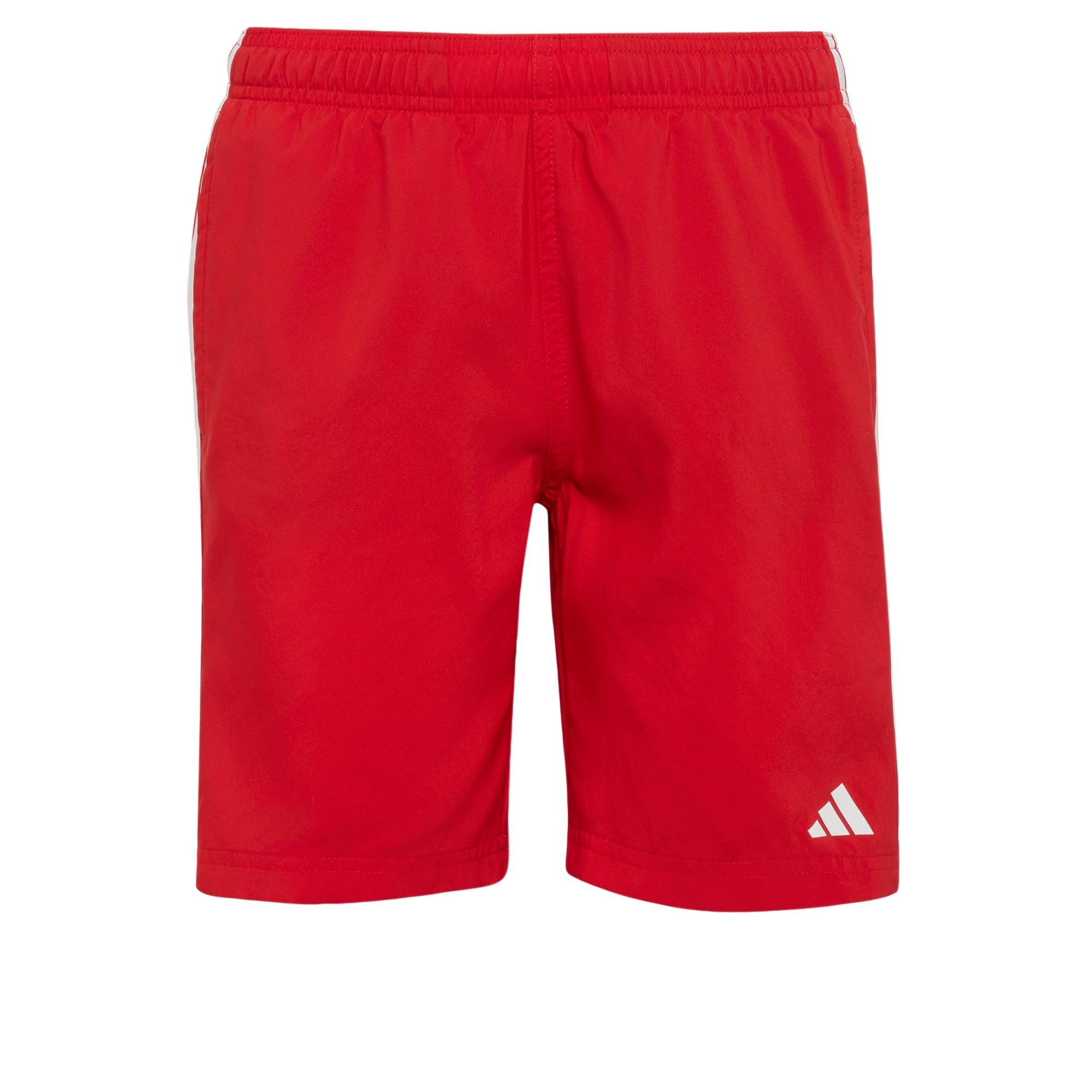 adidas Boy's 3-Stripes Swim Kids Swimwear, Better Scarlet/White, 9-10 Years