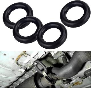 Diking 4Pcs O-Ring Exhaust Mount Rubber Hanger Insulator Grommet Hanger Bushing Support