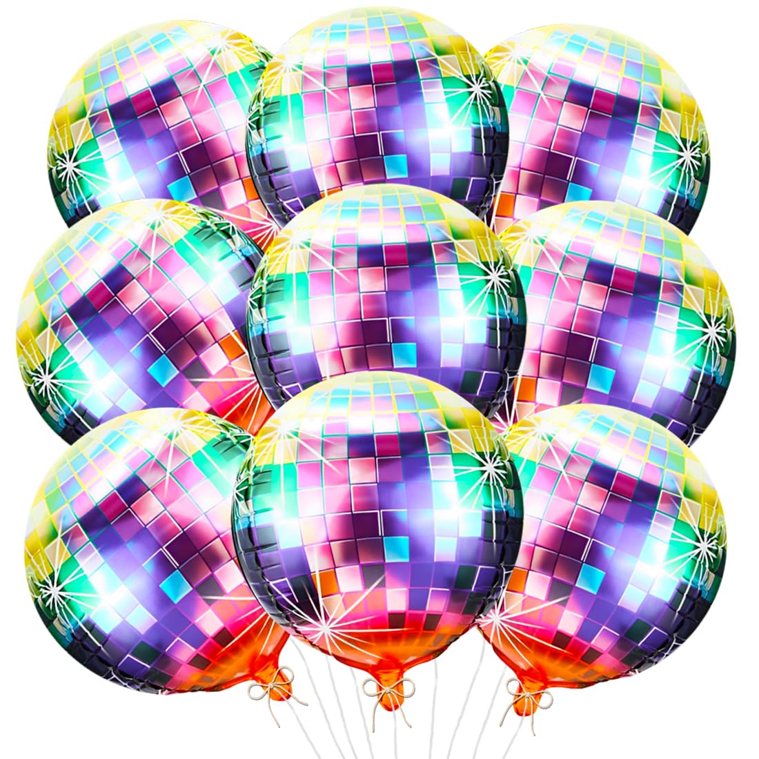 15 Palloncini 4D Per Decorazioni Feste Anni '80 – Palline Da Discoteca 50 Cm, Multicolori, Per Feste A Tema Dance E Compleanni - 2