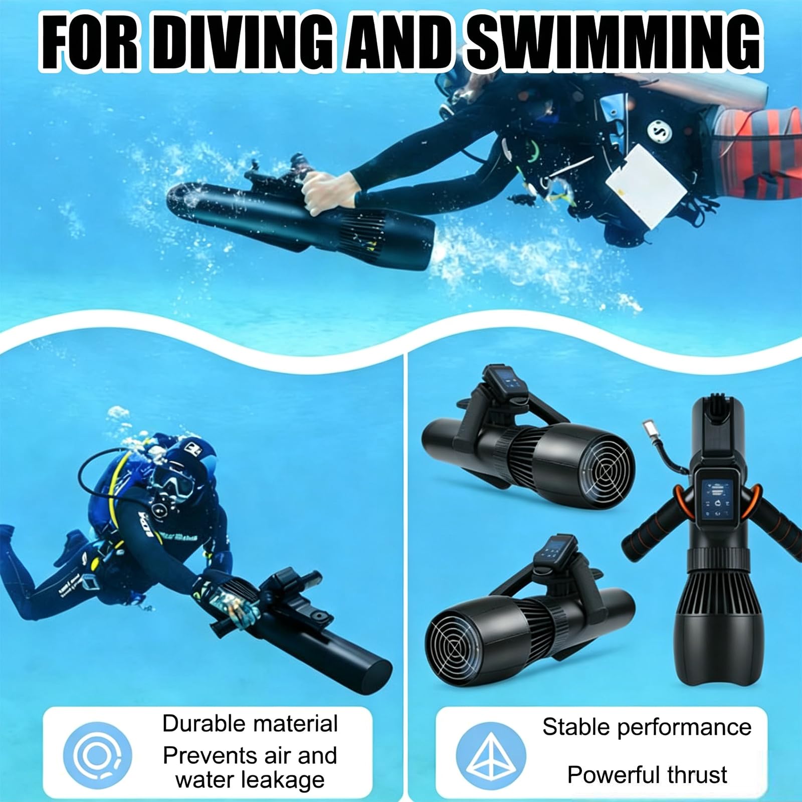 Tabla de Surf Eléctrica Jet Board, Scooter Acuático Motorizado 500W/700W | Velocidad 3–7/9km/h, Modo Dual, Autonomía 40–130min, Profundidad 40m, Carga 115kg, Paddle Surf Hinchable