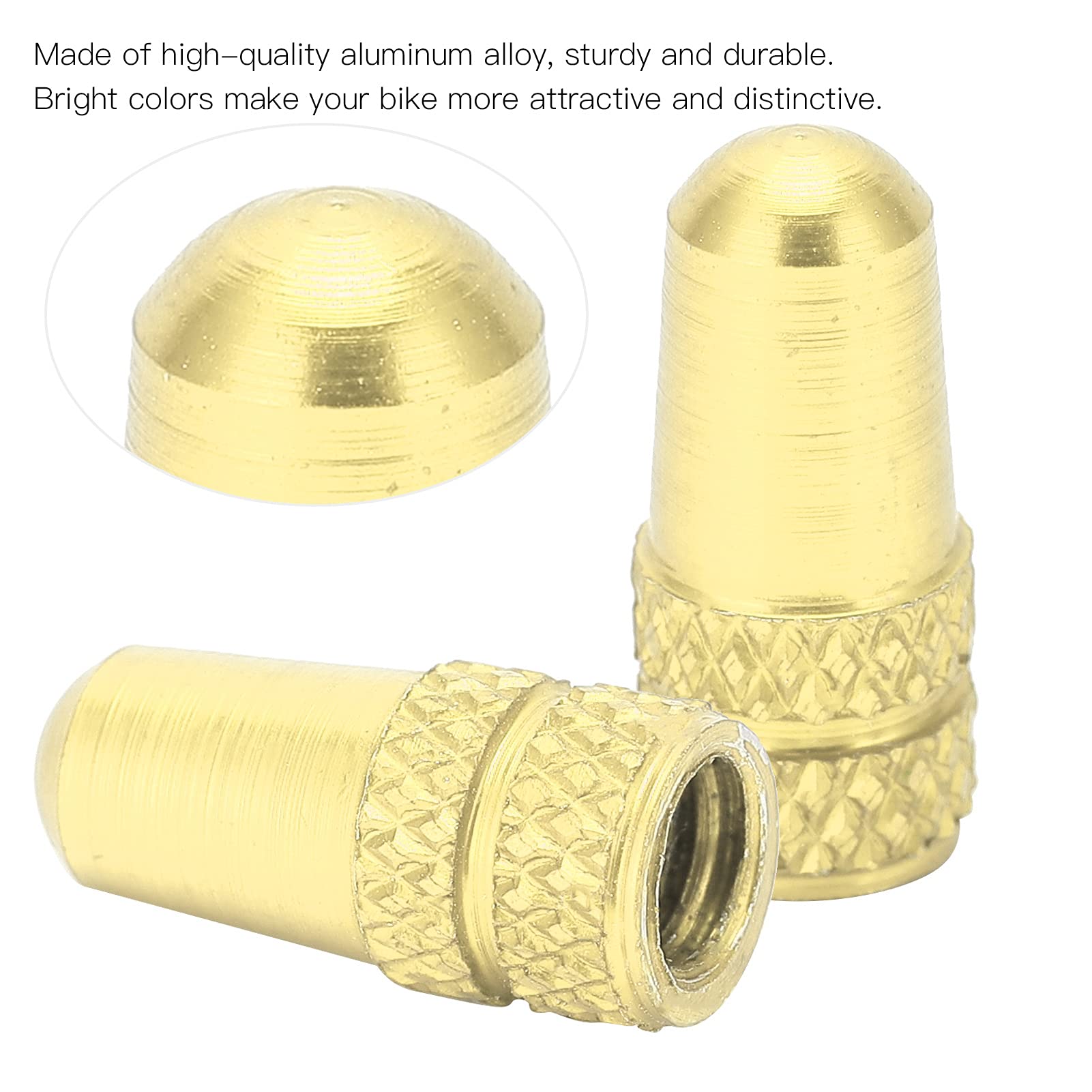 Presta Valve Caps, Wear Resistant Reliable Presta Valve Dust Caps Sturdy for Bicycles for General Purpose for Professional Use for Mountain