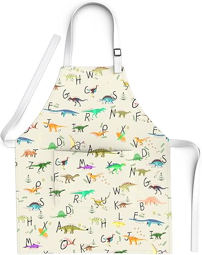 Miniatura 1 de Kids Aprons for Girls and Boys, Toddler Apron with Pocket for Painting, Cooking, Baking, Gardening and Crafts