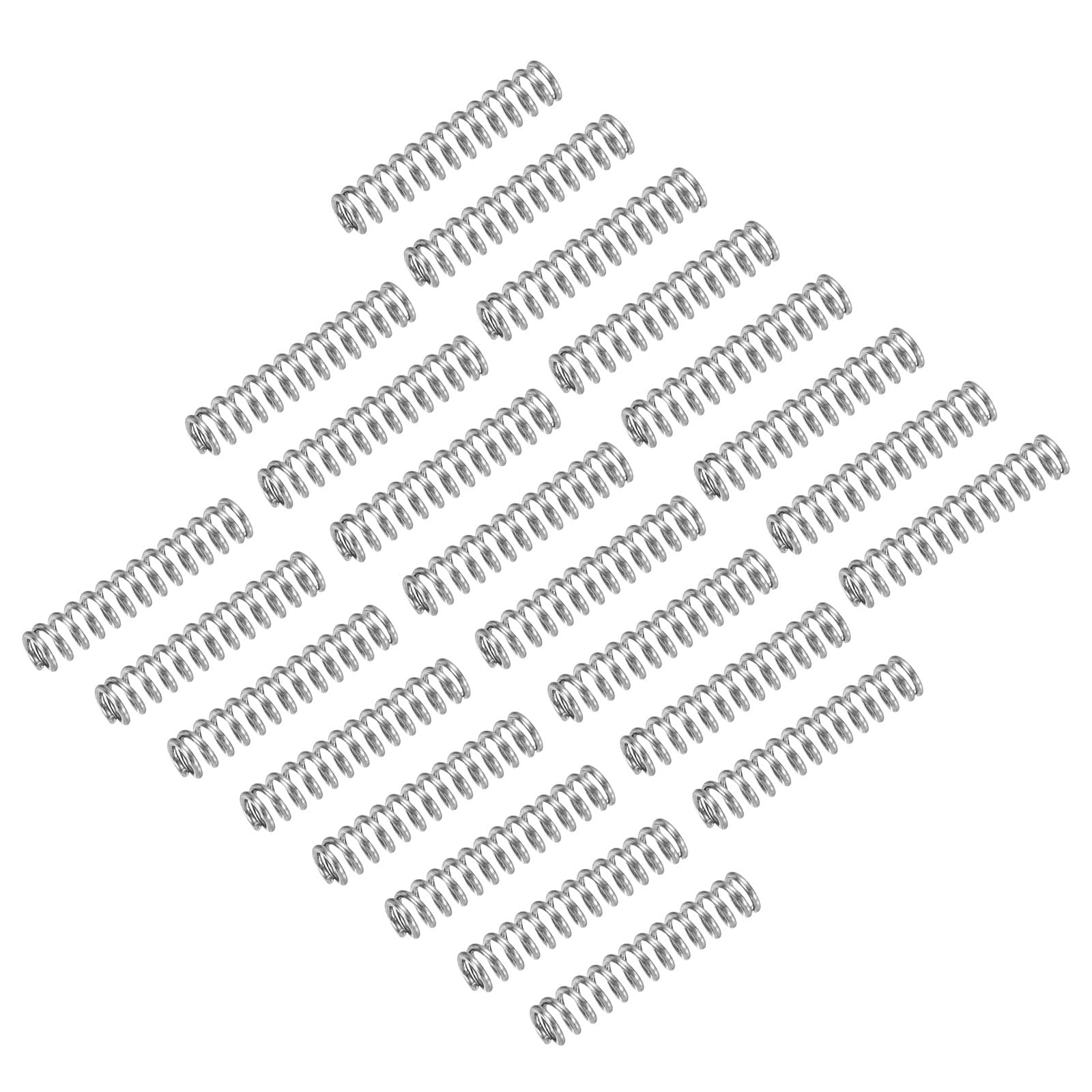 uxcell 25Pcs Compression Spring, 304 Stainless Steel 8mm OD 0.8mm Wire 15mm Length Mechanical Spring for Shop Home Repair Project, Silver Tone — Amazon image 22