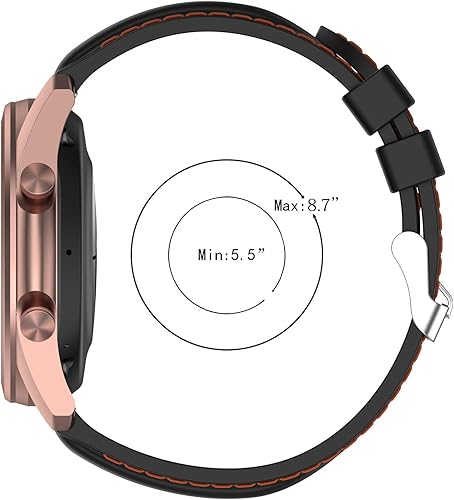 Miniatura 2 de E ECSEM Paquete de 5 correas compatibles con Tinwoo T20W/Fitpolo GTX12/ENOMIR GTX12/SWGOTA S61/Csasan T70/Kuizil T70 Smartwatch, 0.866 pulgadas