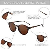 Vista 121 de ZENOTTIC Lentes de sol redondos polarizados, elegantes lentes de sol para hombres y mujeres, retro clásicos, selección de varios estilos