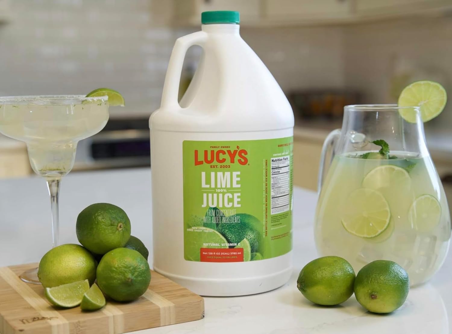 Lucy’s Family Owned - 100% Lime Juice Gallon (128fl oz.)