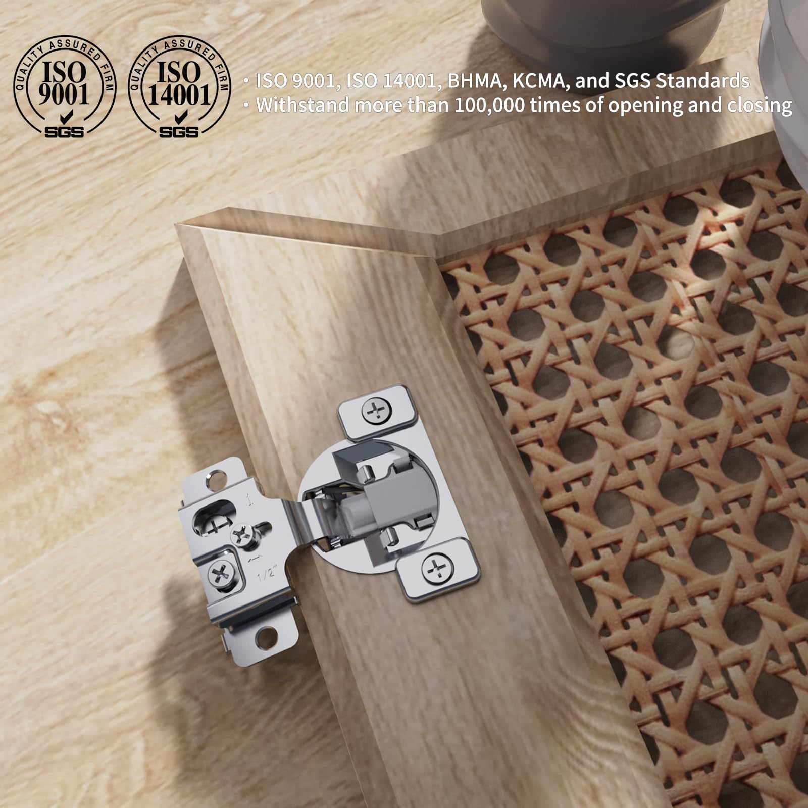 Chibery Soft Close Cabinet Hinges - 10 Pack -7