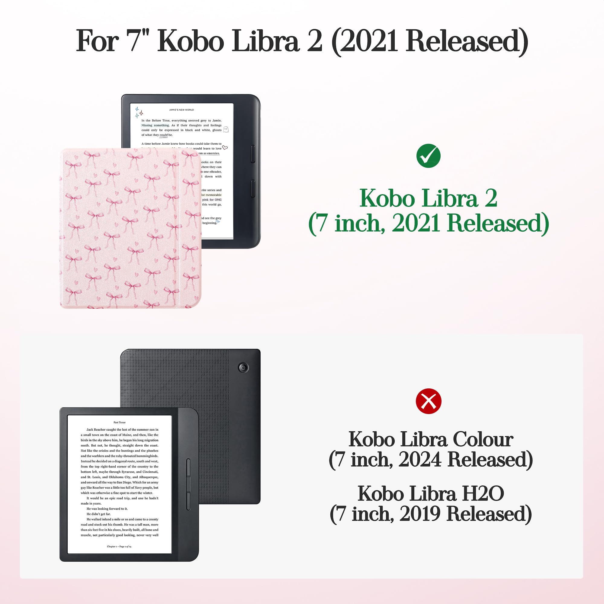 Amazon.com: Vane Oak Magnetic Detachable Case for Kobo Libra 2