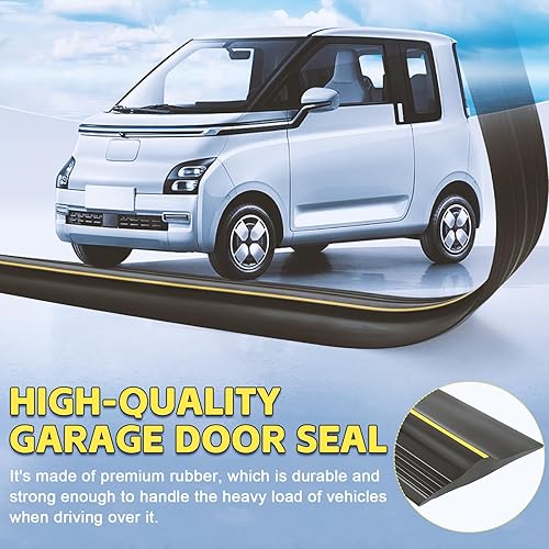 Miniatura 2 de Sello de puerta de garaje de 10 pies, sello inferior de puerta de garaje, sello universal de umbral de puerta de garaje, tira de sello inferior de