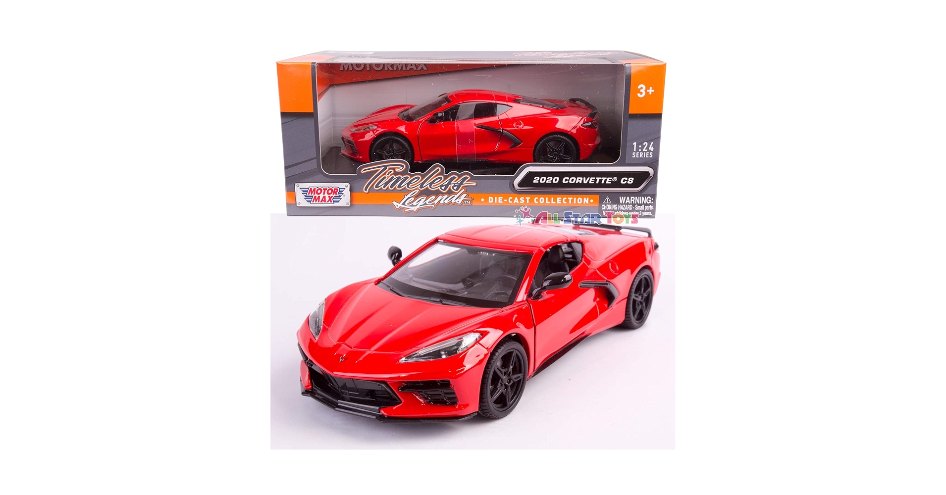 Amazon.com: 2020 Chevrolet Corvette C8 Stingray Red Timeless