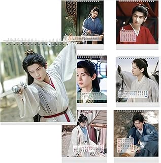 李蓮花 チョン・イー カレンダー 2025年 蓮花楼 れんかろう 卓上カレンダー グッズ スケジュール オフィス ホーム お正月 新年 輸入品 中国芸能人