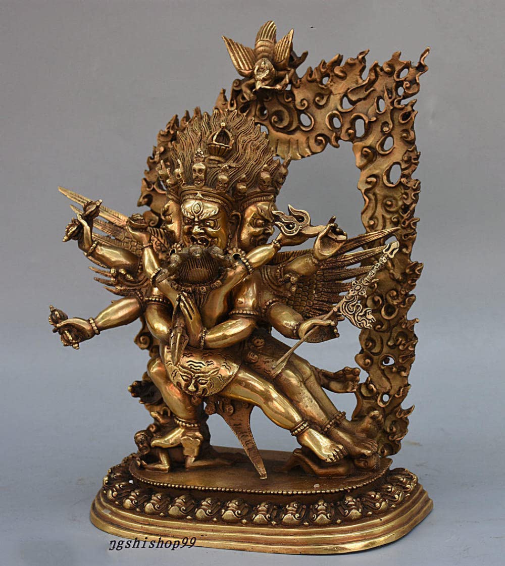 Amazon｜彫刻鑑賞バスト クリスマスチベット仏教真鍮銅金剛杵